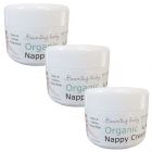 Over 80% Organic Ingredients Beaming Baby Organic Nappy Cream 100ml - Pack of 3 - Bulk Buy and Save 10%!