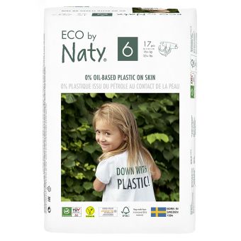 Eco by Naty Nappies Junior Size 6 (17 nappies)